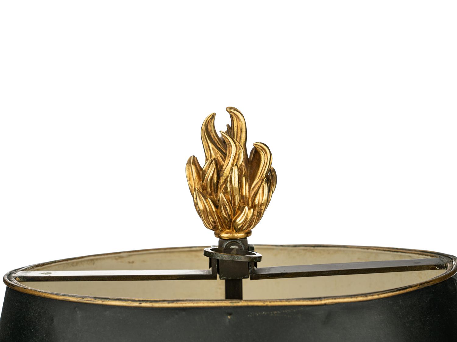 A Pair of Louis XVI Gilt Bronze Two-Light Lamps