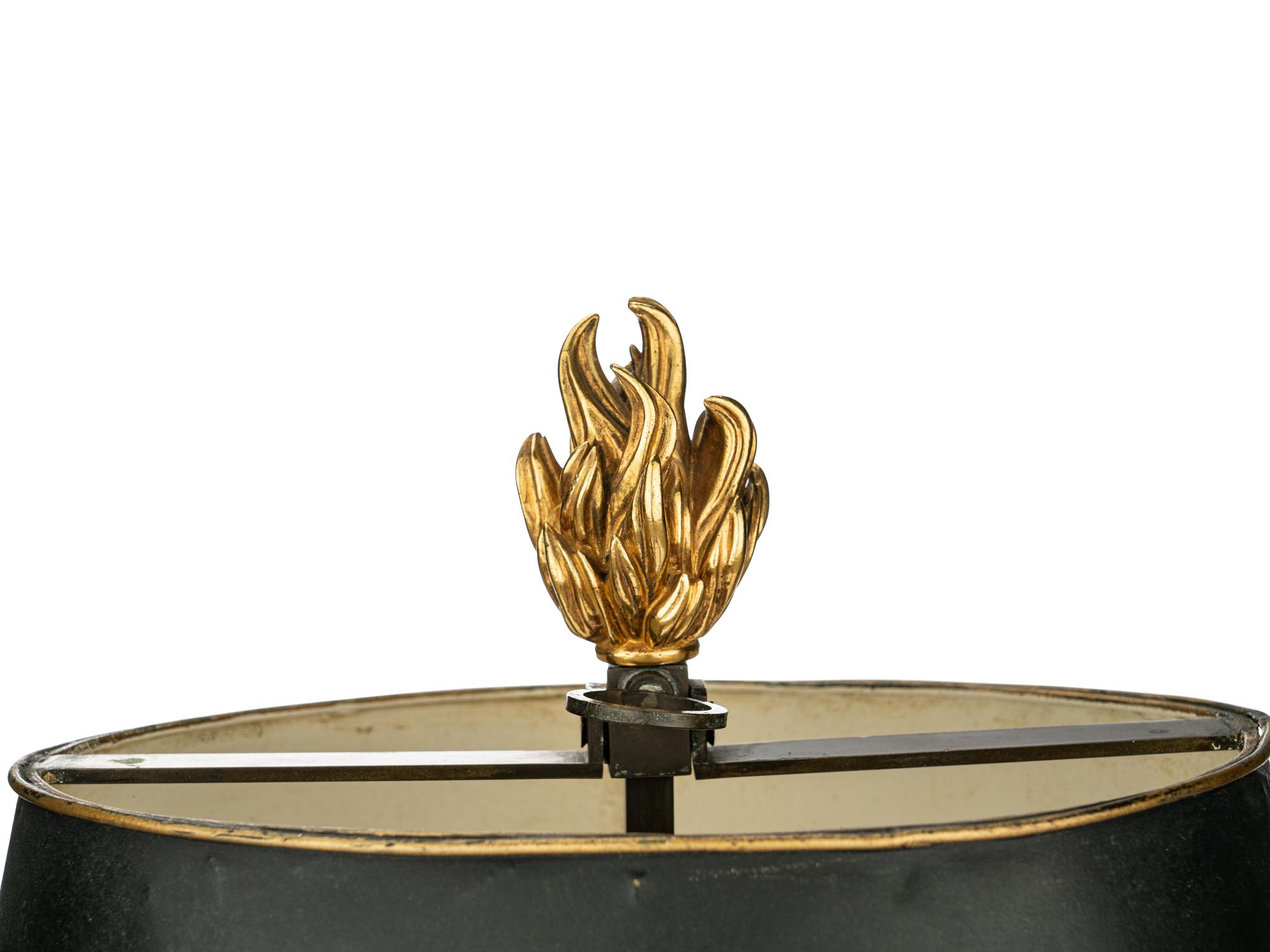 A Pair of Louis XVI Gilt Bronze Two-Light Lamps
