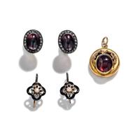 VICTORIAN, COLLECTION OF MULTIGEM JEWELRY