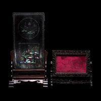 Two Chinese Wood Screens