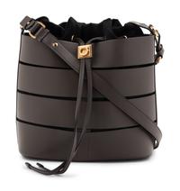 Salvatore Ferragamo Sansy Leather Cut-Out Bucket Bag, 2010s