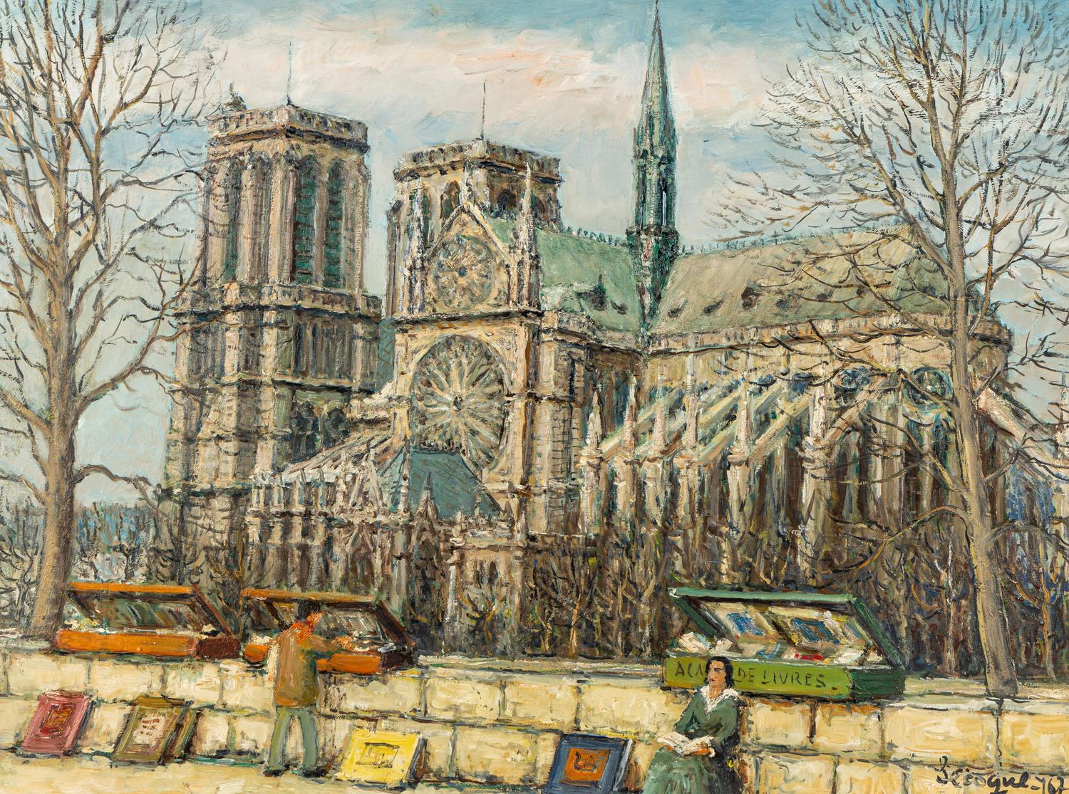 Notre Dame from Left Bank of the River Seine