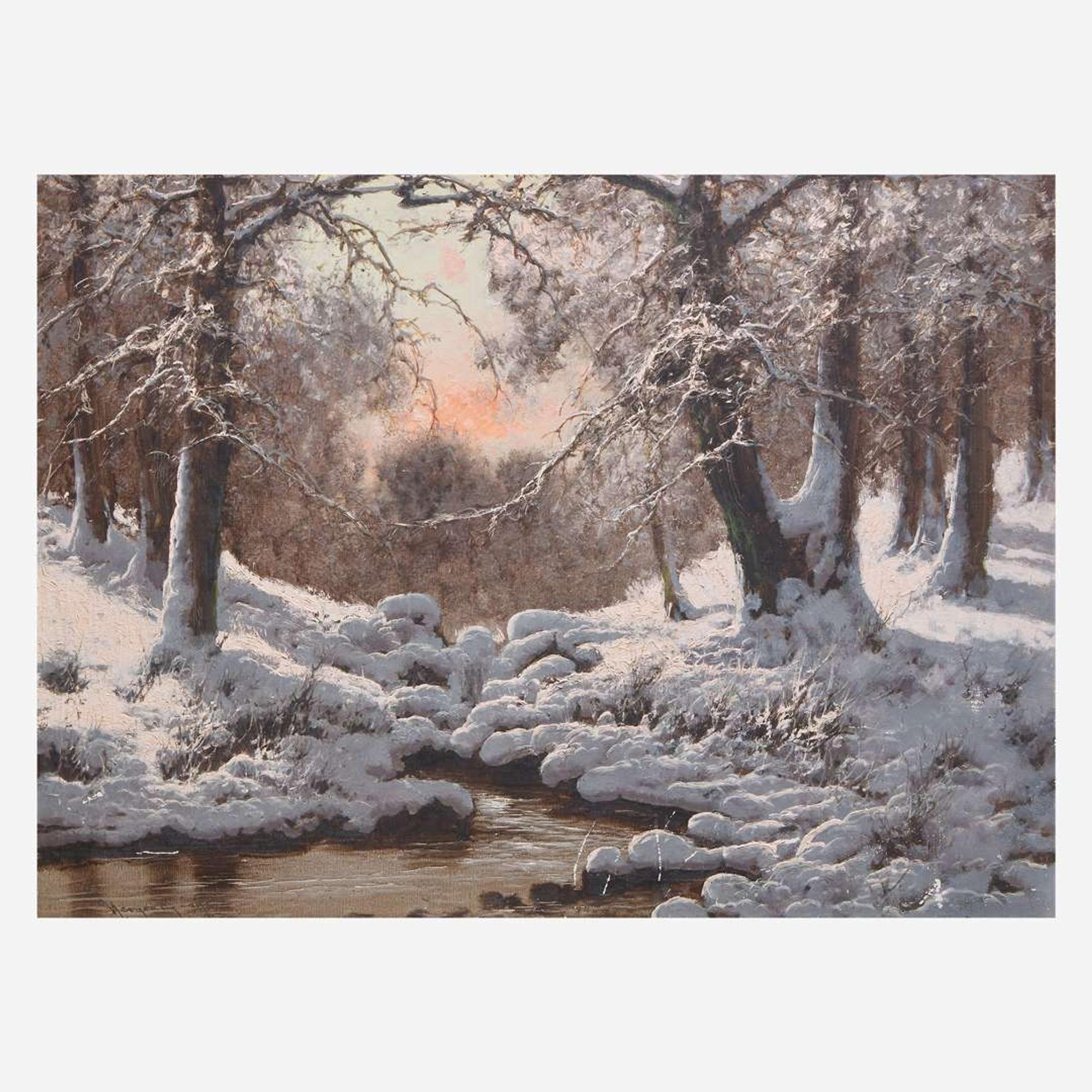 Laszlo Neogrady (Hungarian, 1896–1962) Winter Stream