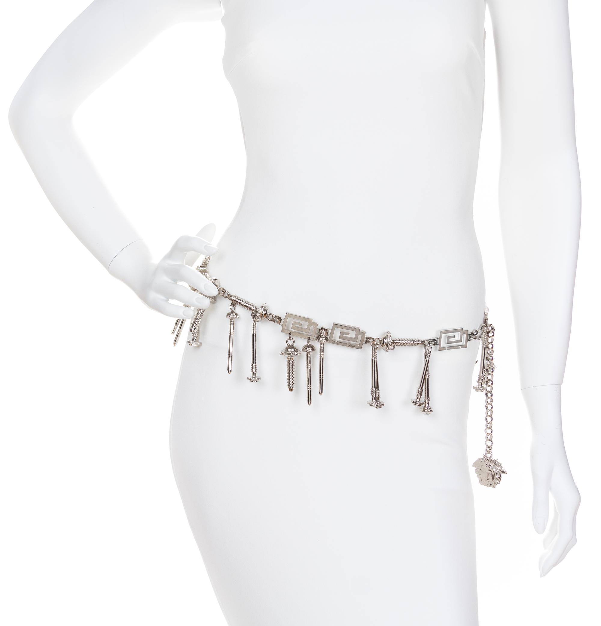 A Gianni Versace Screw and Greco Link Belt,