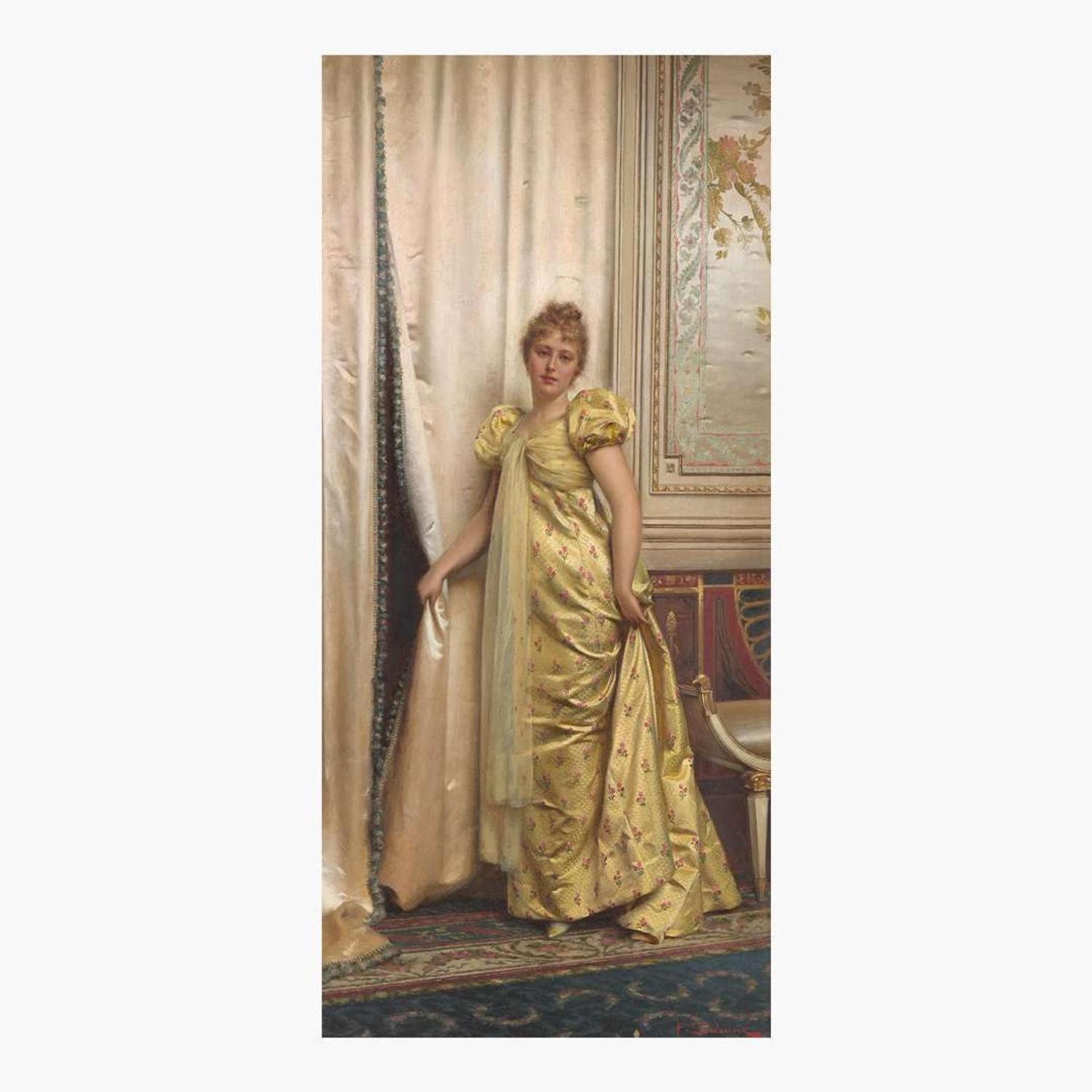 Frédéric Soulacroix (French, 1858–1933) Derrière le Rideau de Satin