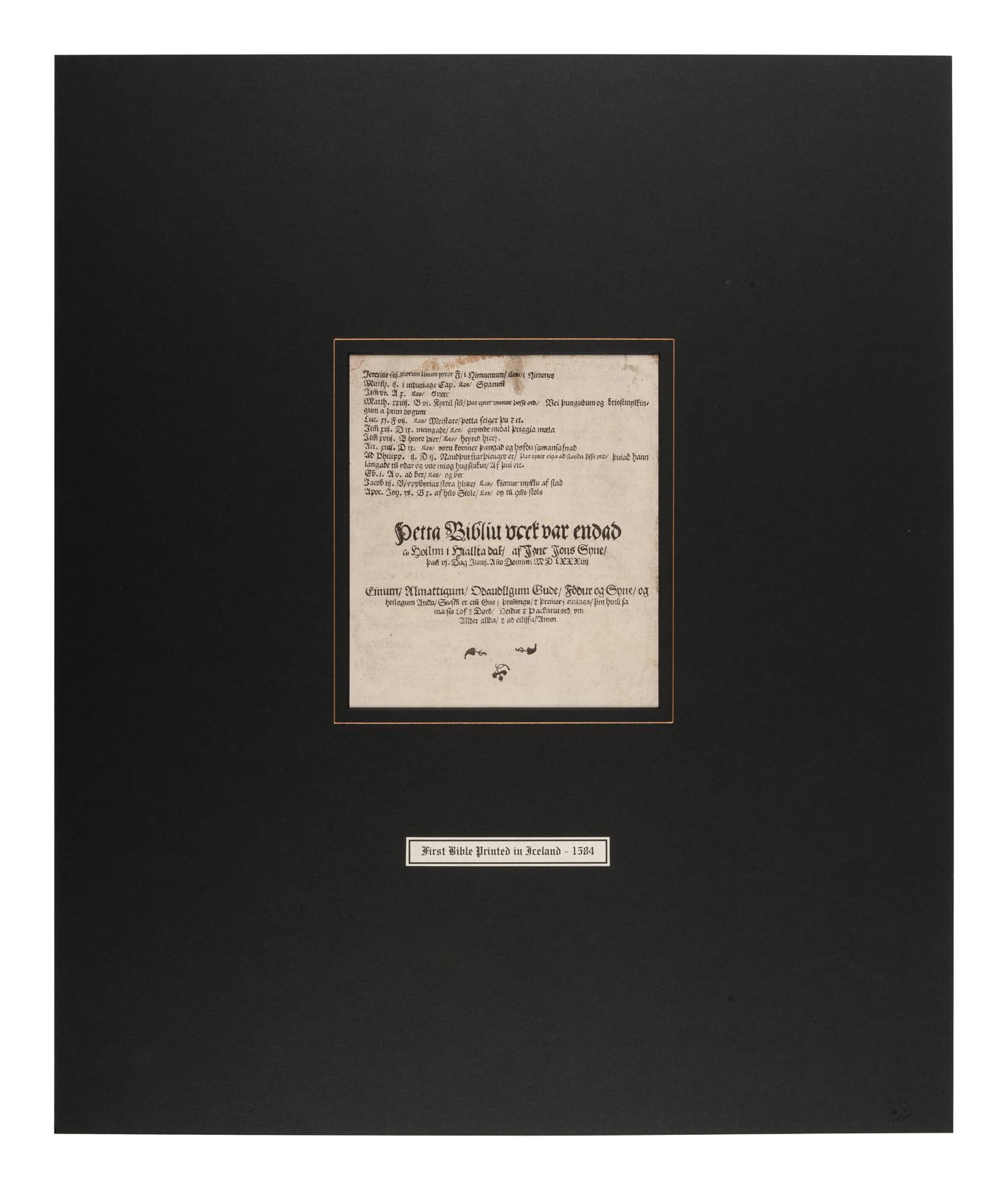 [BIBLE LEAVES - WORLD LANGUAGES]. A group of 5 Bible leaves, comprising: