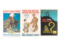 [WORLD WAR I]. A group of 4 posters encouraging people to buy War Savings Stamps, comprising: