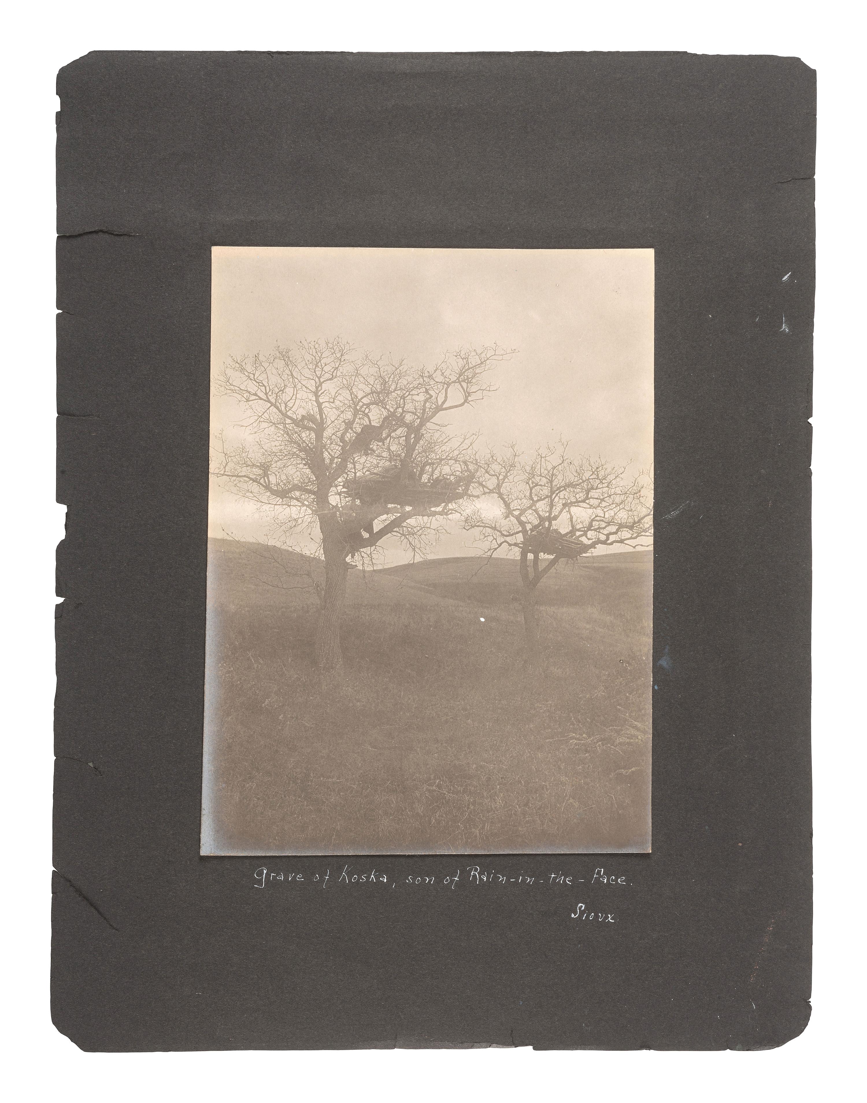 [NATIVE AMERICANS]. BARRY, David F. (1854-1934), photographer. A collection of 51 photographs of Native American subjects, George Armstrong Custer, and personalities and places associated with the Battle of Little Bighorn.