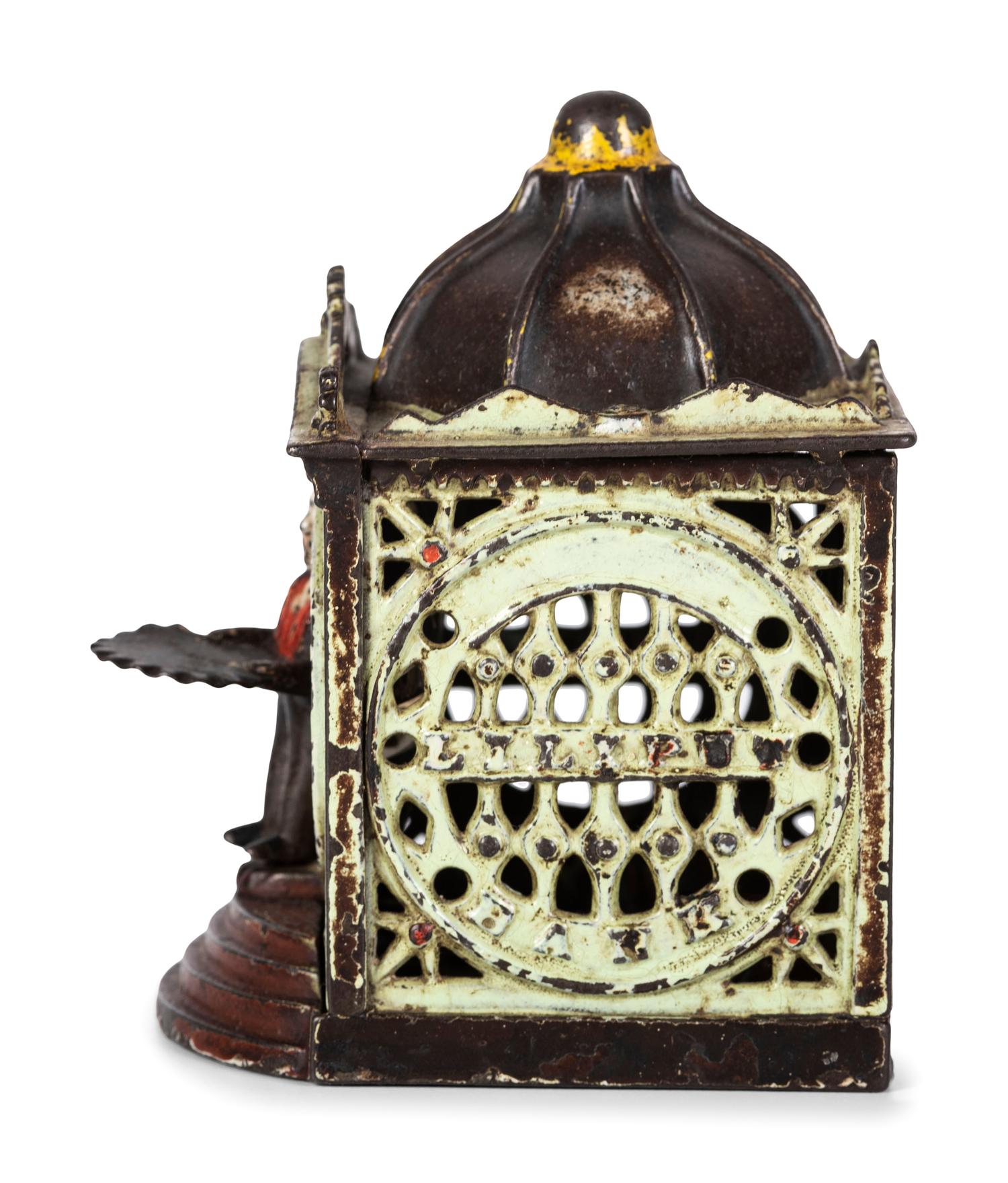 A J. and E. Stevens 'Hall's Liliput' Cast Iron Mechanical Bank