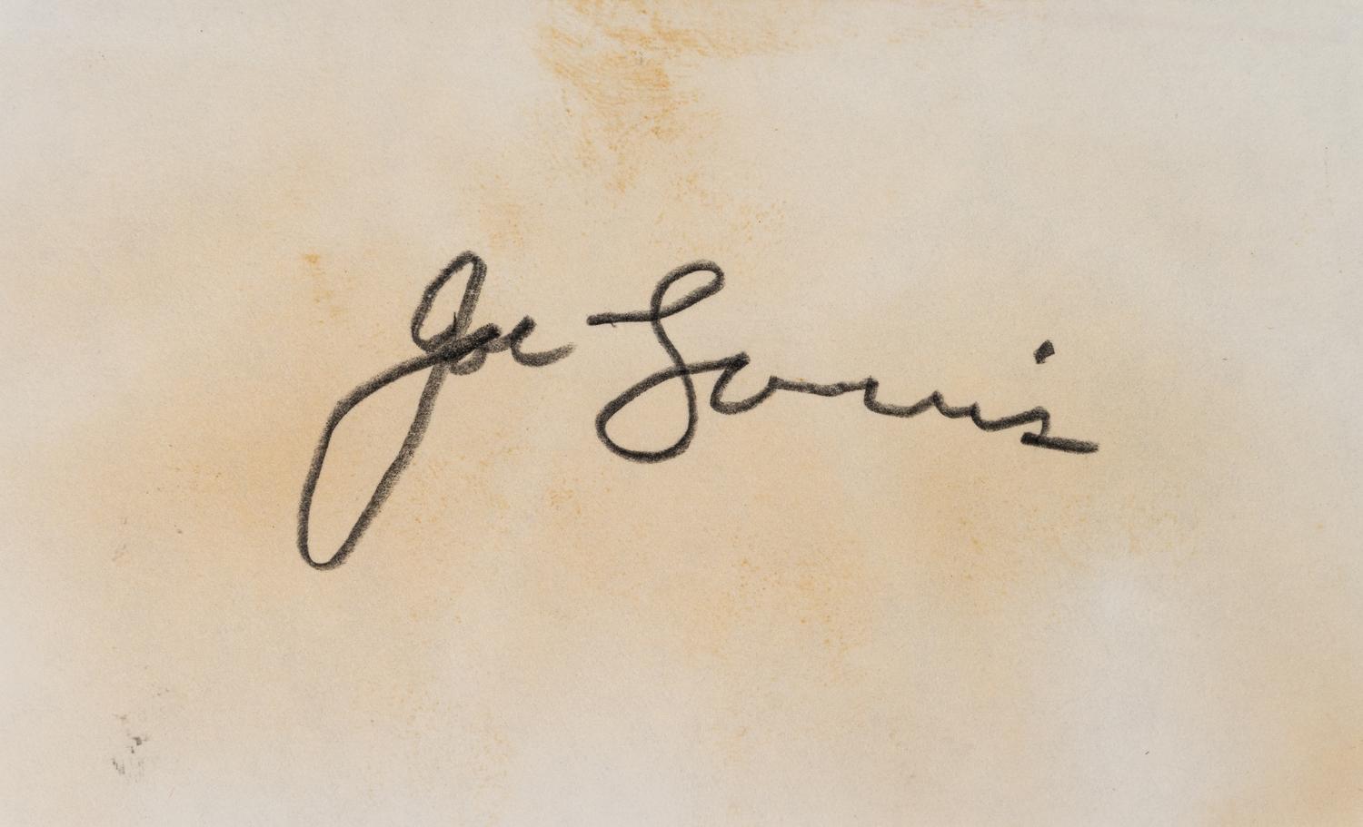 A Group of Heavyweight Champion James J. Braddock, Joe Louis, Max Schmeiling, Max Baer, Ezzard Charles and Jack Sharkey Signed Autographs,