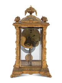 An Ansonia Gilt Bronze Mantel Clock