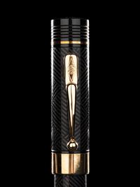 Conway Stewart: Churchill-Ebonite and Gilt Trim Limited Edition Ballpoint Pen