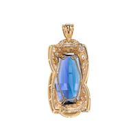 TANZANITE AND DIAMOND PENDANT