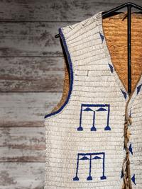 Sioux Beaded Buffalo Hide Vest