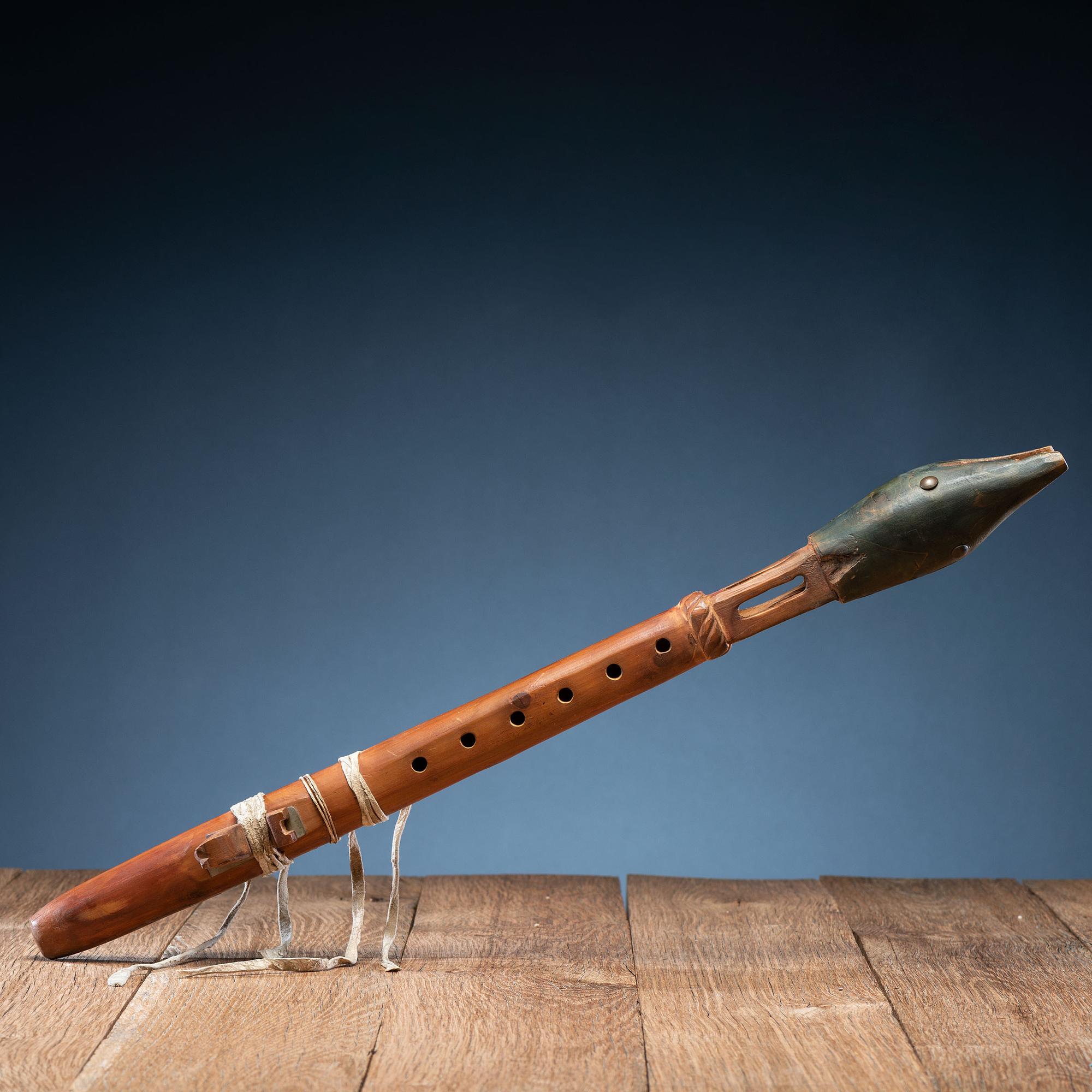 Northern Plains Polychrome Courting Flute
