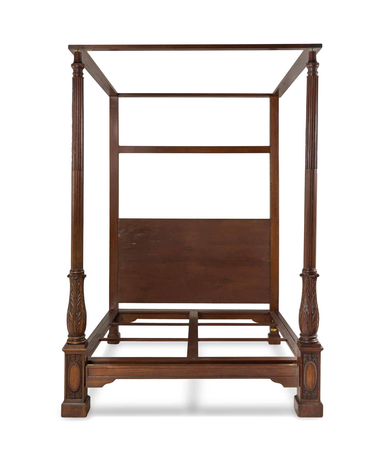 A George III Carved Mahogany Tester Bed