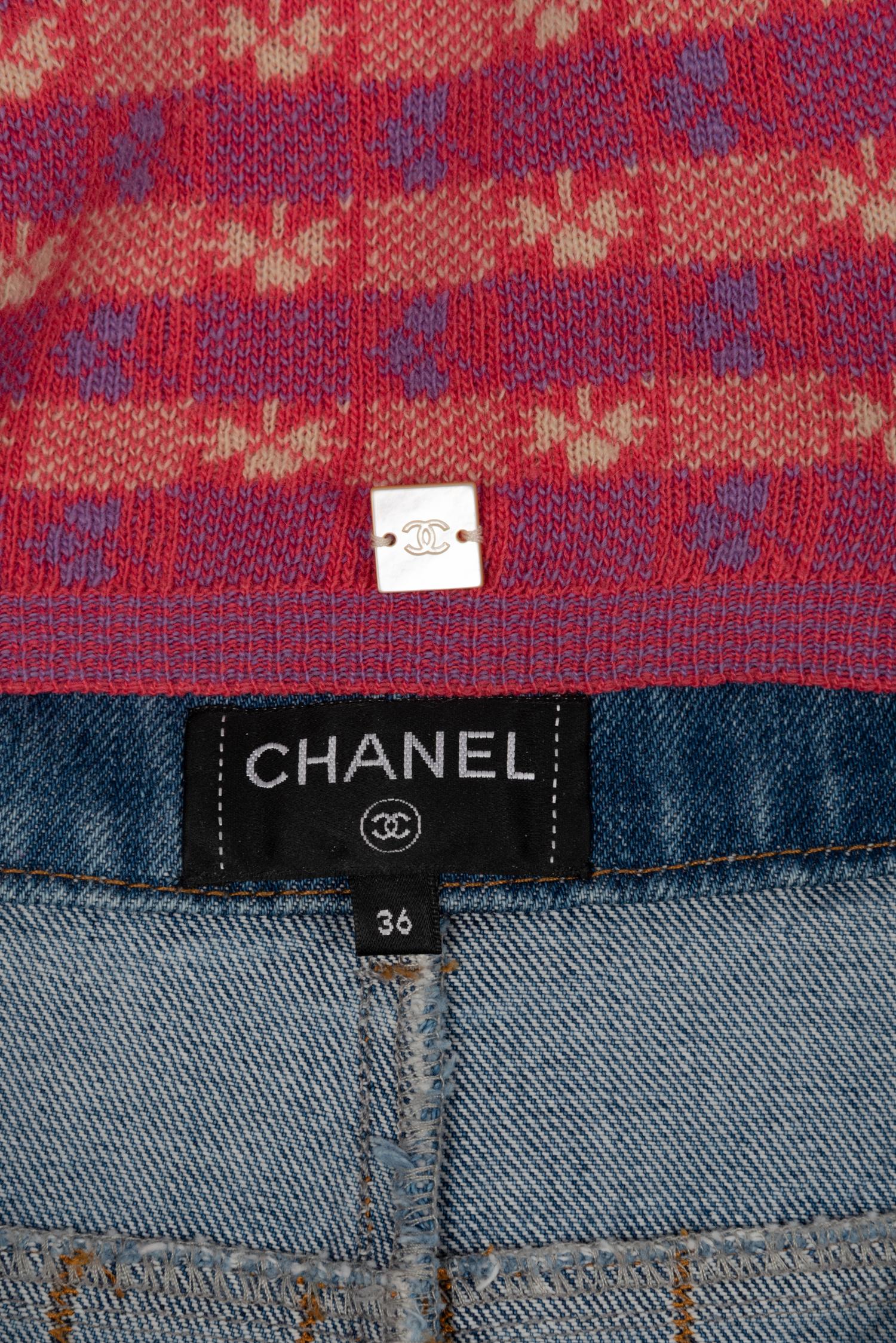 Chanel Ensemble: Cashmere Sweater, Cardigan and Jeans, 2000-10s