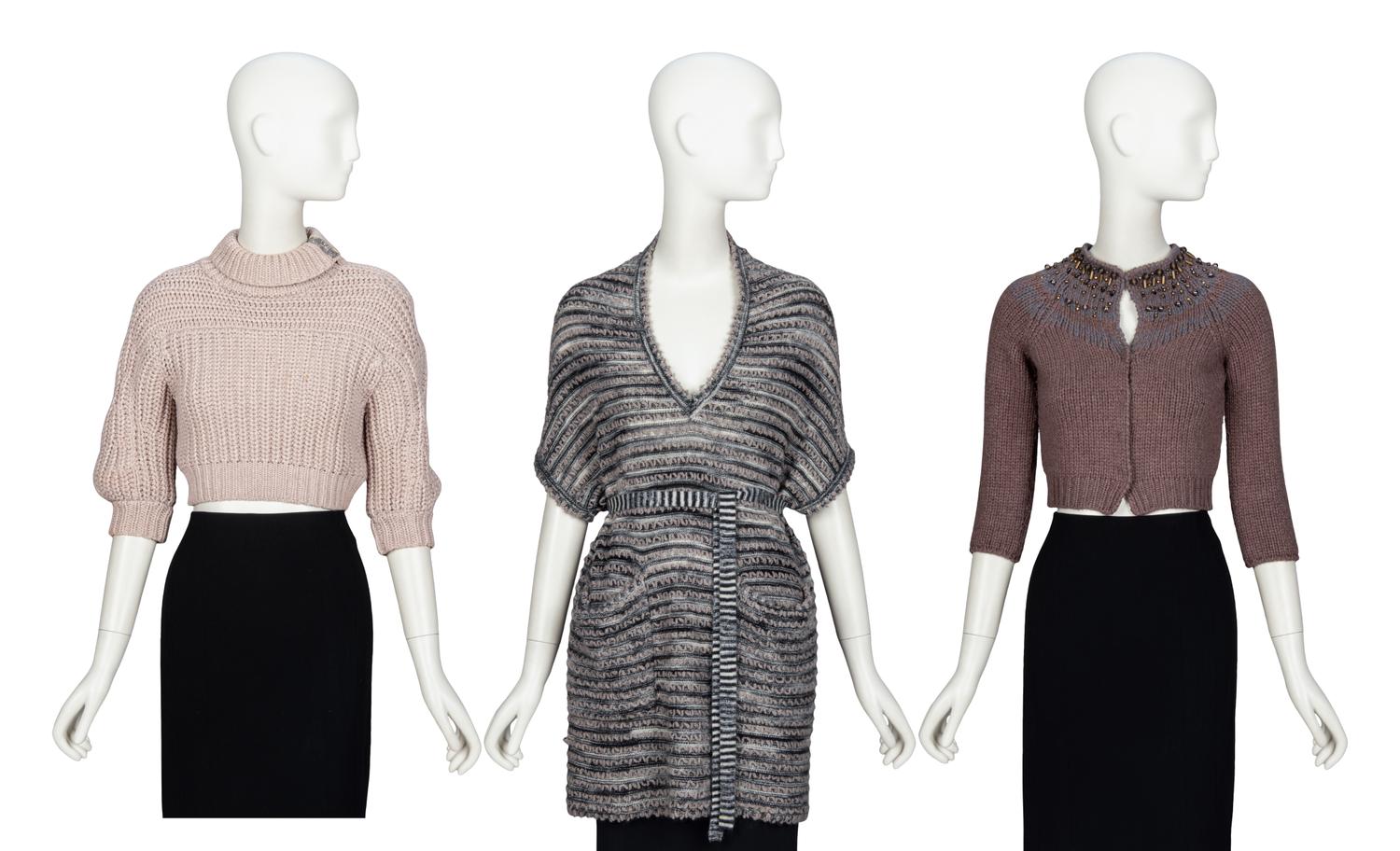 BRUNELLO CUCINELLI & MISSONI, THREE KNIT TOPS