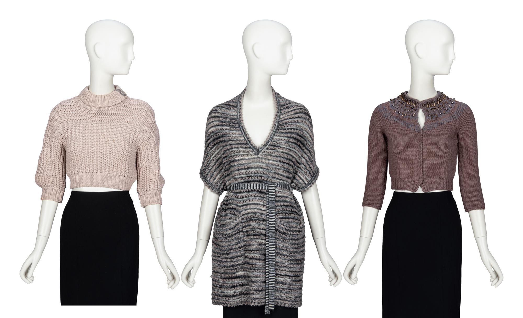 BRUNELLO CUCINELLI & MISSONI, THREE KNIT TOPS