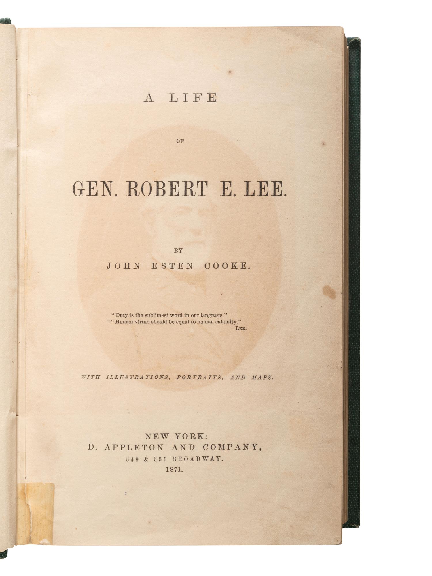 [ROBERT E. LEE]. A group of biographies about Robert E. Lee, comprising: