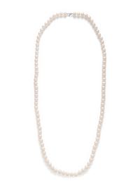 CULTURED PEARL AND DIAMOND NECKLACE