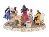 A Capodimonte Porcelain Figural Group
