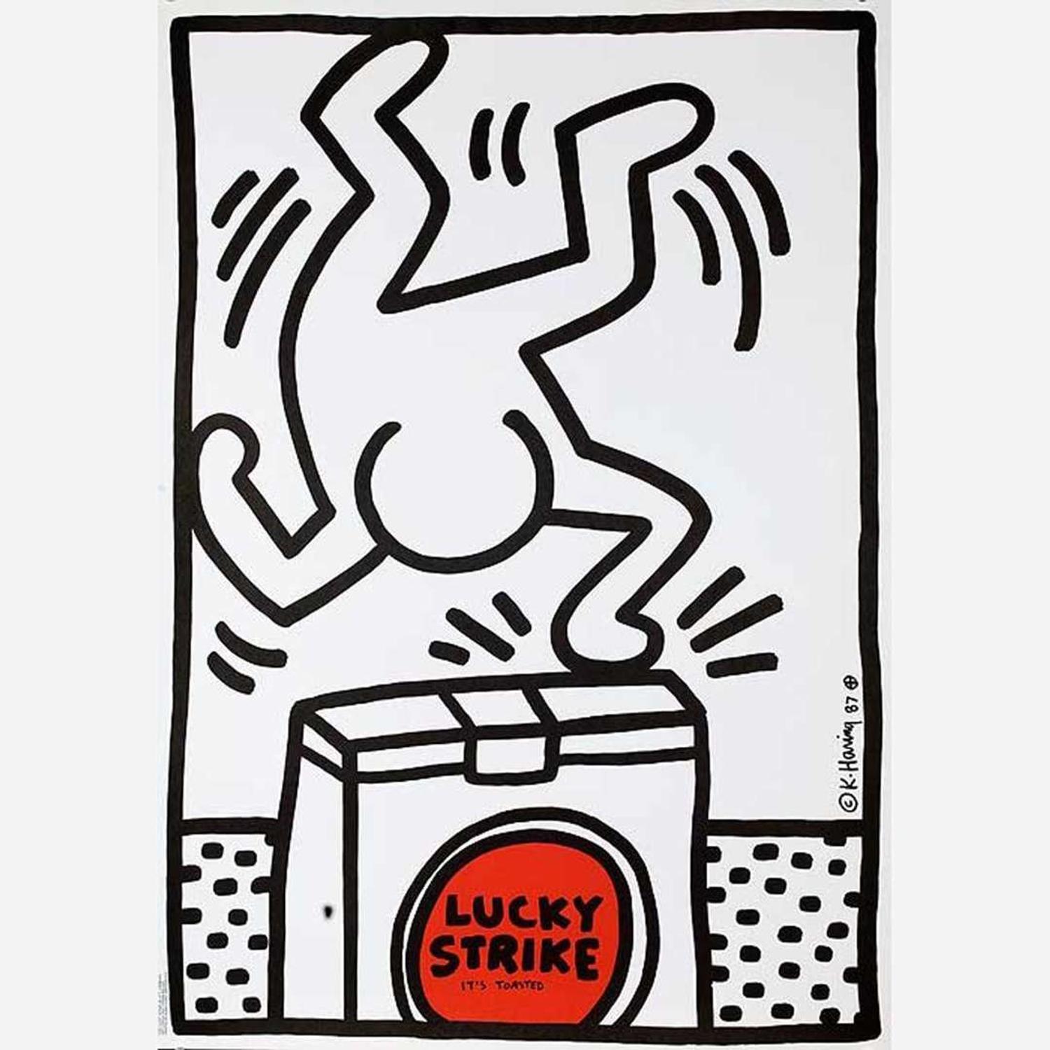 [Posters] Haring, Keith Group of Three Lucky Strike Posters