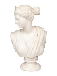 An English Marble Bust of Diana of Versailles