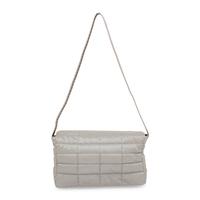 Chanel, Silver Nylon Flap Bag & Matching Belt
