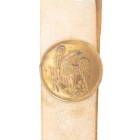 Original Boyd & Sons Contract White Buff US 1840 NCO Baldric with Reproduction Breast Plate