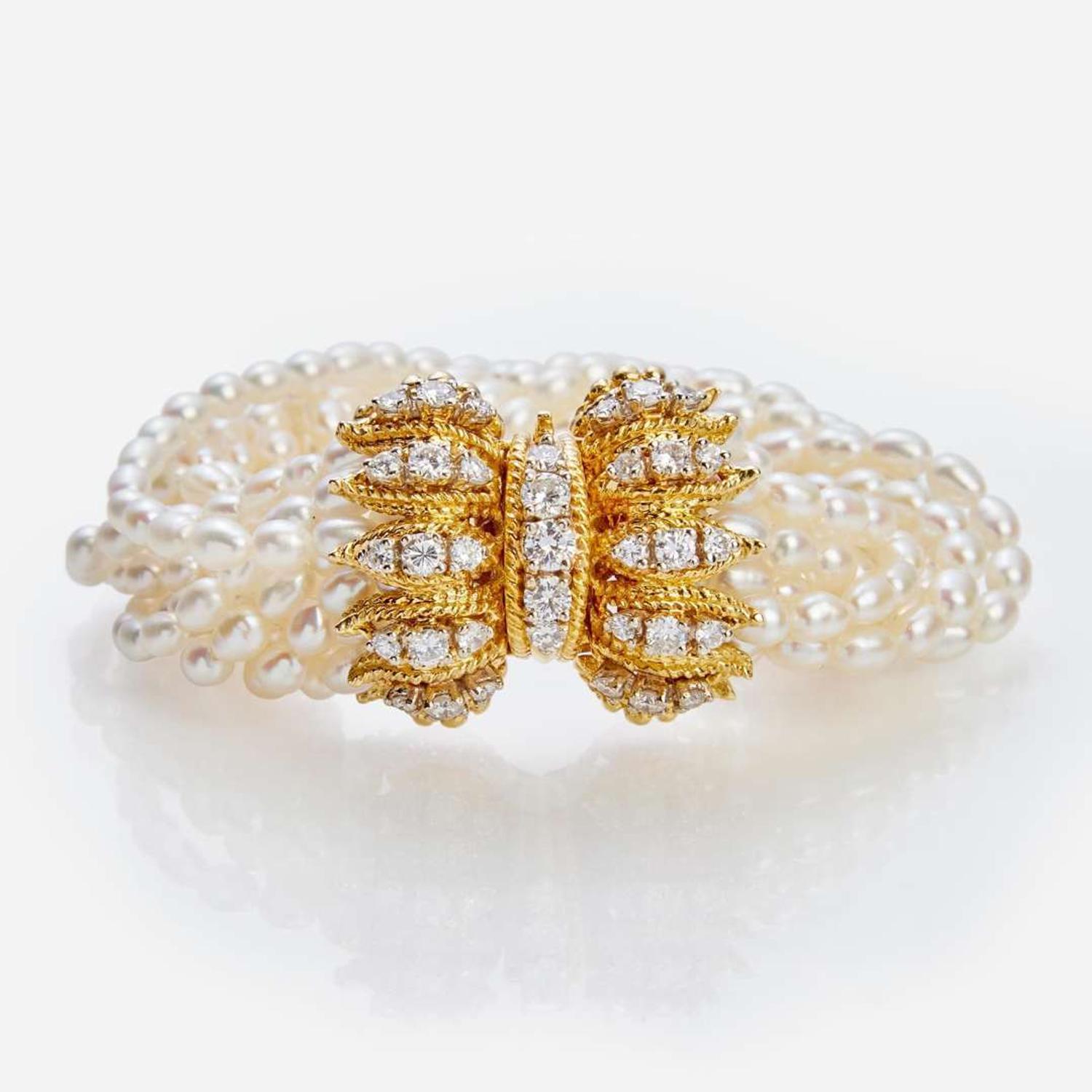 A Multi-Strand Freshwater Pearl Bracelet