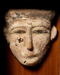 An Egyptian Polychrome Mummy Mask