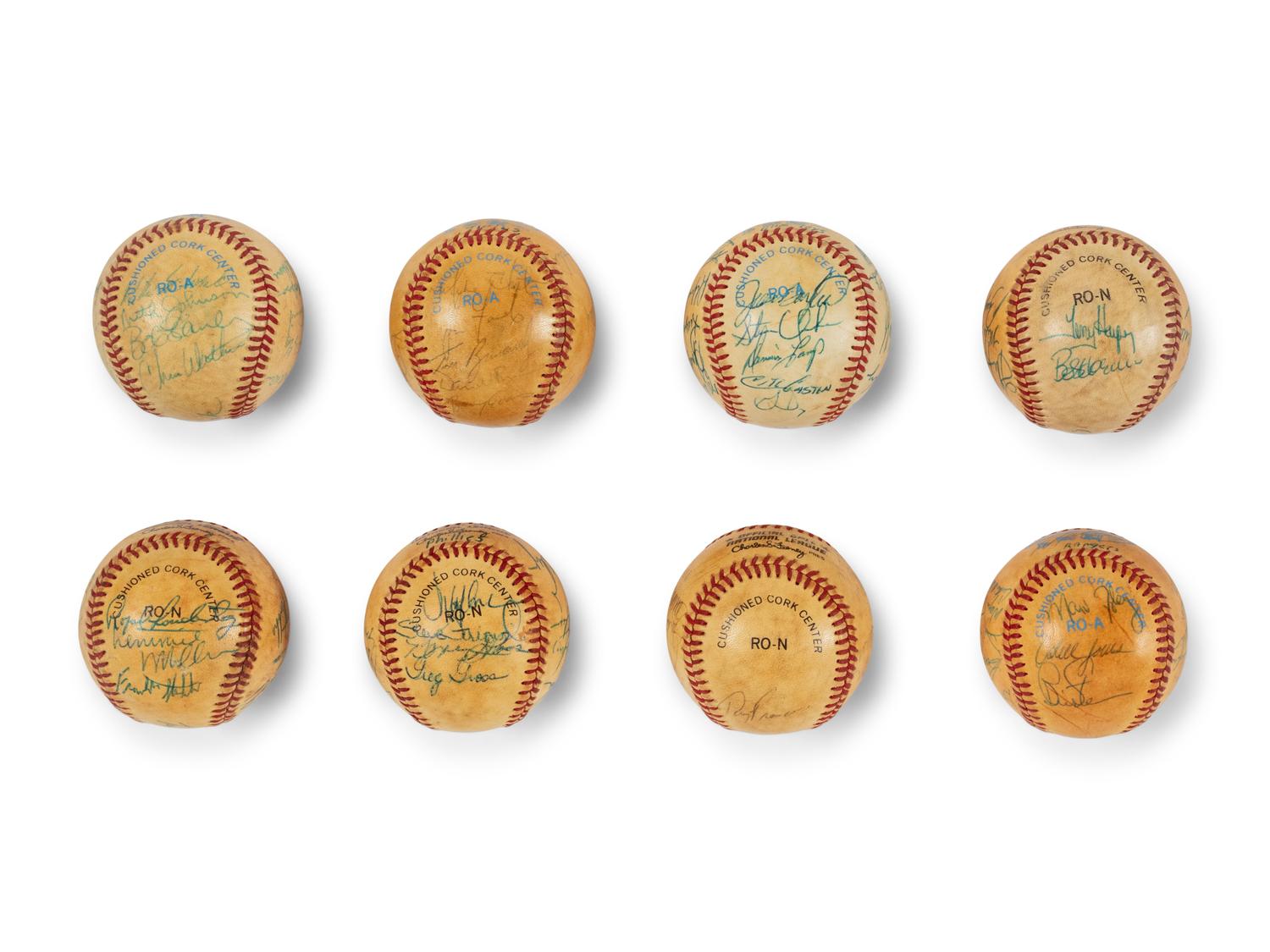 A Collection of 1984 Team and Multi Signed Autograph Baseballs (7)