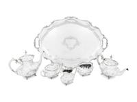 An American Silver Six-Piece Tea and Coffee Service