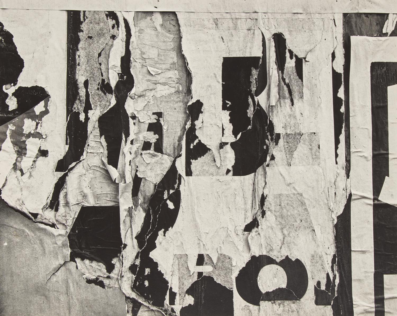 New York, 1945 and Torn Sign , 1946 (two works)