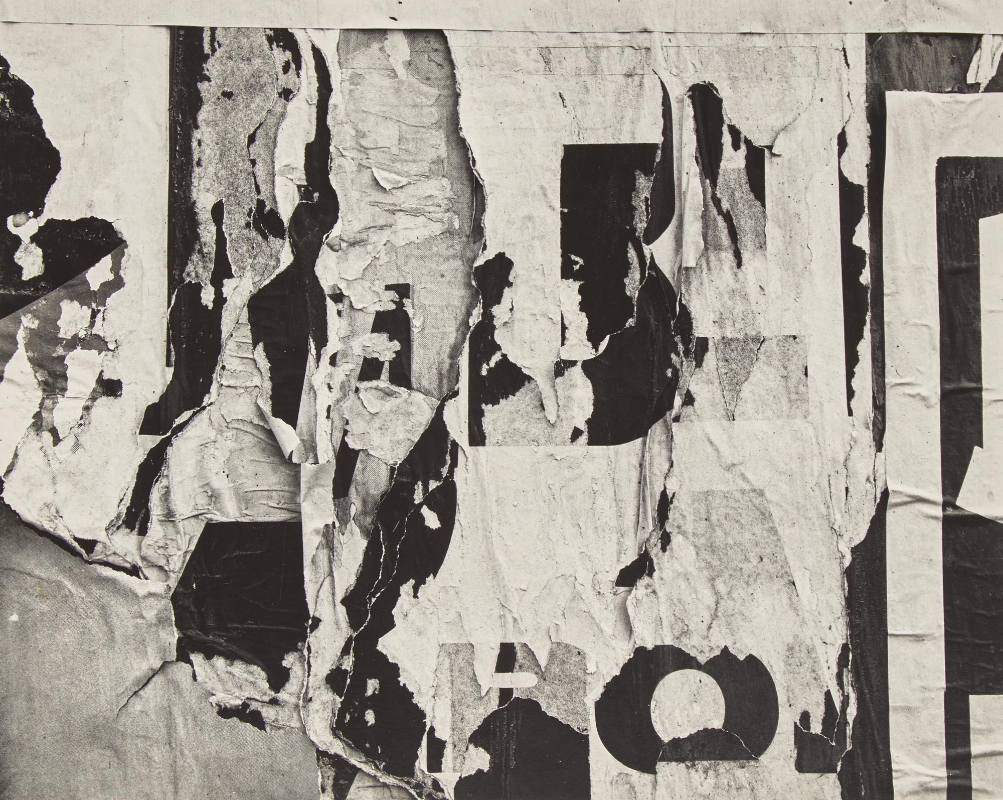 New York, 1945 and Torn Sign , 1946 (two works)