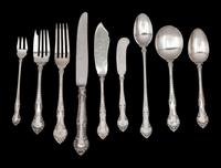 An American Silver Flatware Service