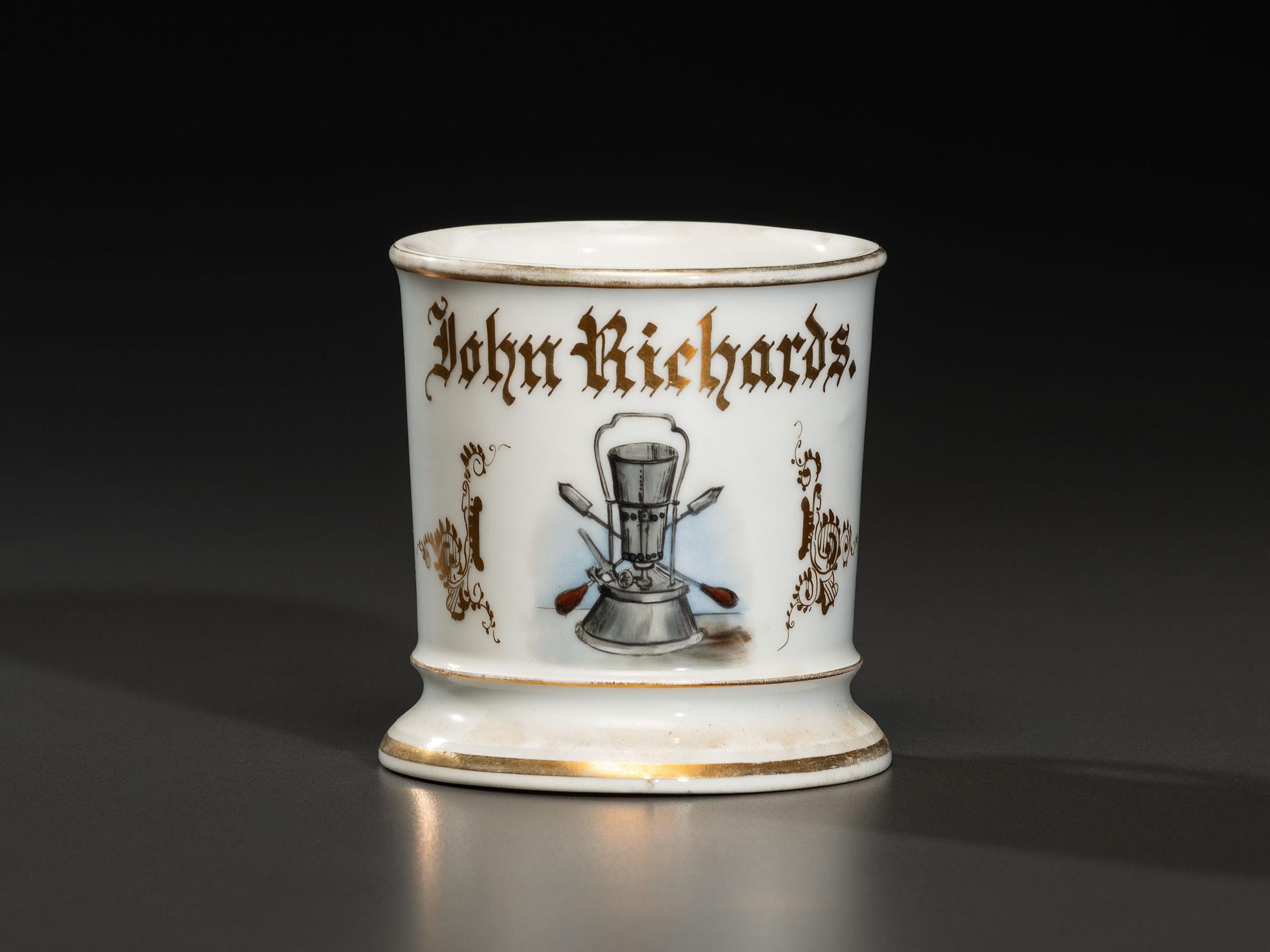 A Brewer's Porcelain Occupational Shaving Mug
