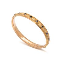HEDGES, ANTIQUE, SAPPHIRE BANGLE BRACELET