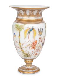 A Large Continental Glass Vase