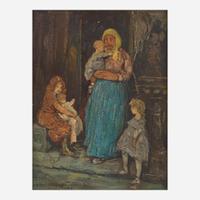 Jerome Myers (American, 1867-1940) In the Doorway