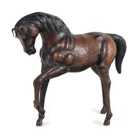 A Large Leather Model of a Horse