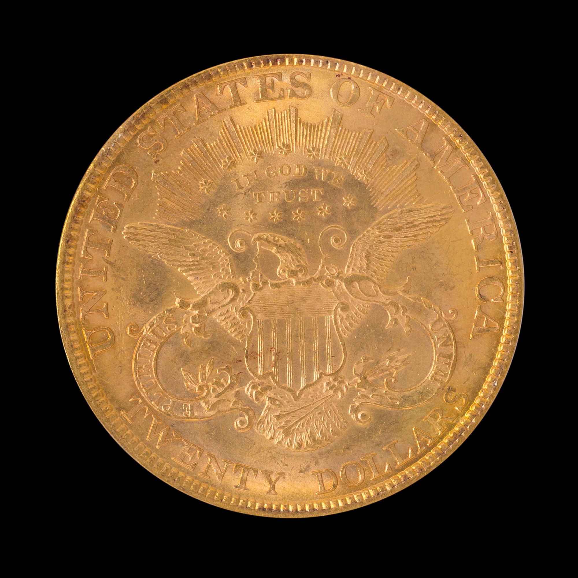 A United States 1877 Liberty Head $20 Gold Coin