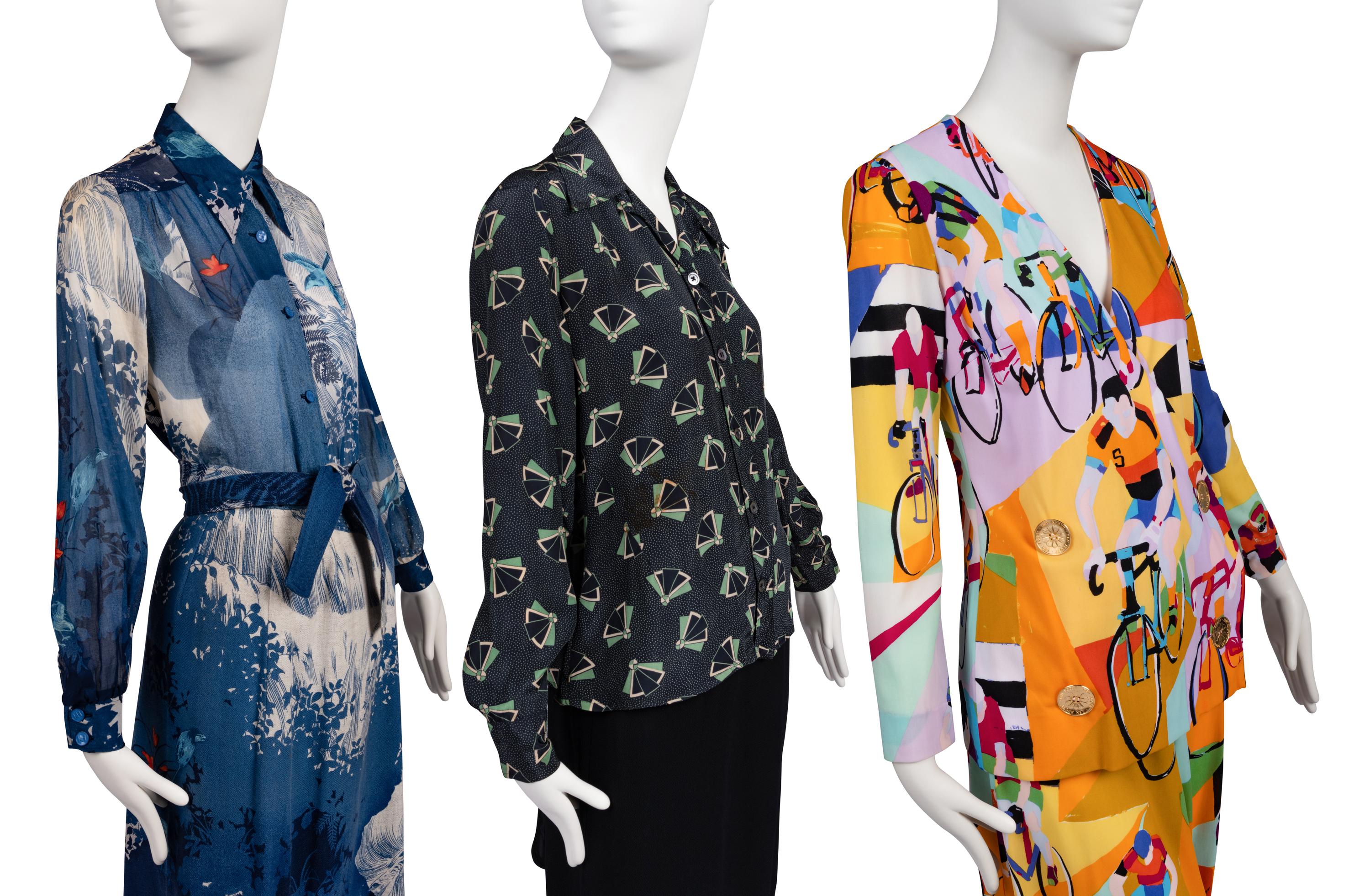 Two Designer Ensembles, Hanae Mori, Ken Scott and One Jeff Banks Shirt, 1970s