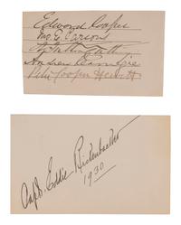 [POLITICS]. A group of 7 letters and signatures, comprising: