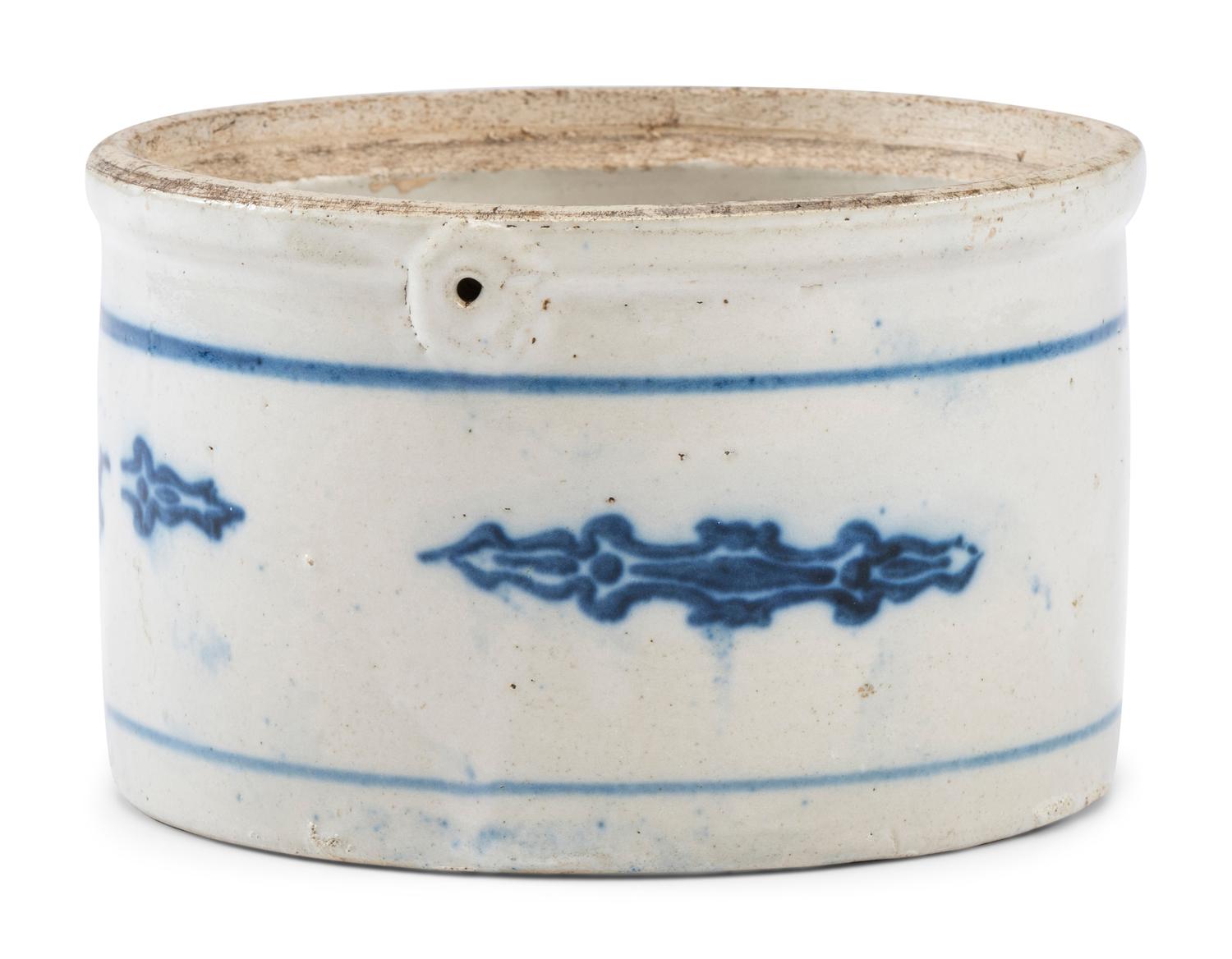 A Stoneware Butter Crock