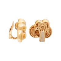 VERDURA, YELLOW GOLD KNOT CLIP EARRINGS