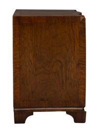 A Georgian-Style Serpentine Front Mahogany Jewelry Chest