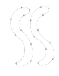 DIOR, FRENCH, PAIR OF DIAMOND 'ROSE DE VENTS' LONGCHAIN NECKLACES