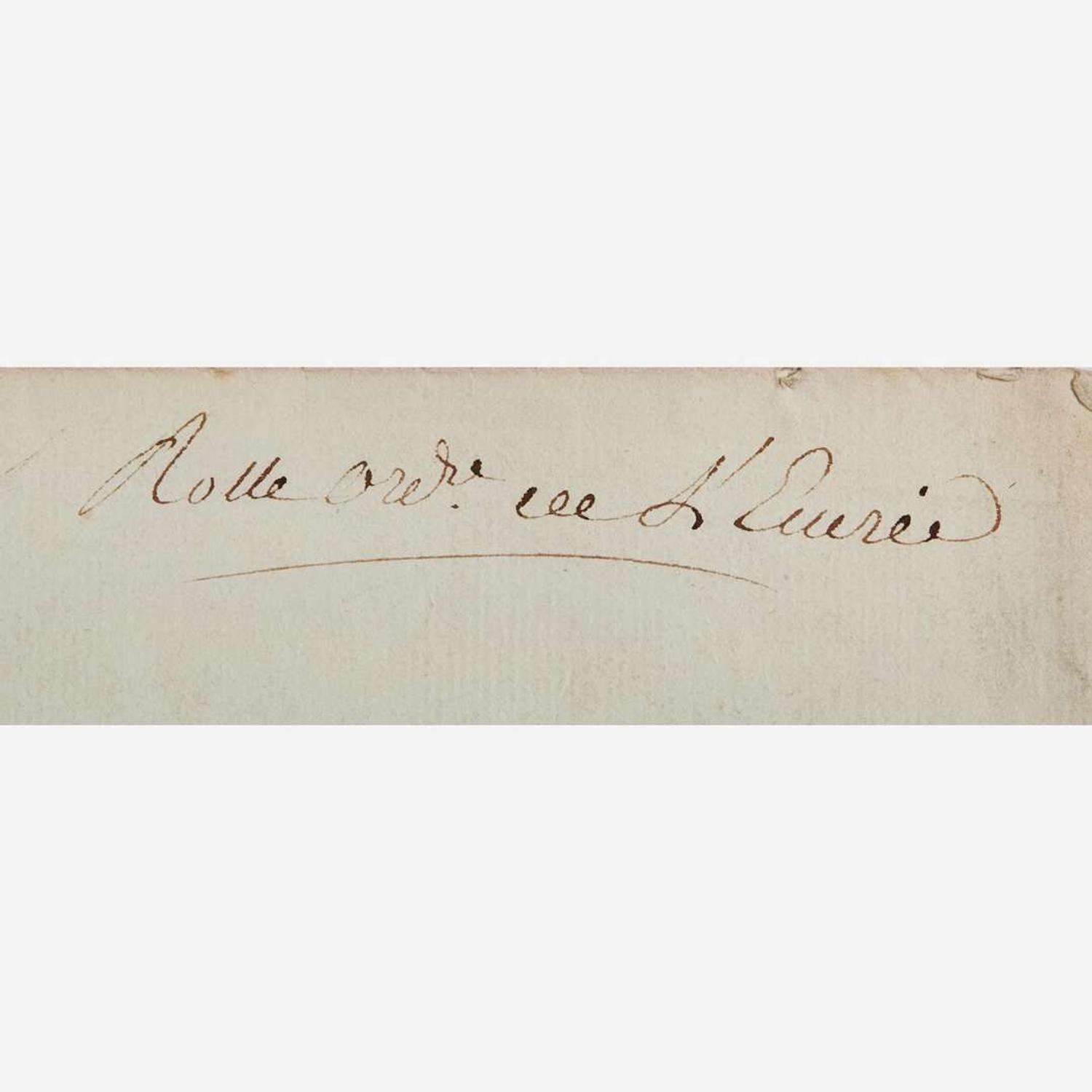 [Autographs & Manuscripts] [Charles X] Philippe, Charles, Count d'Artois Manuscript Document, signed